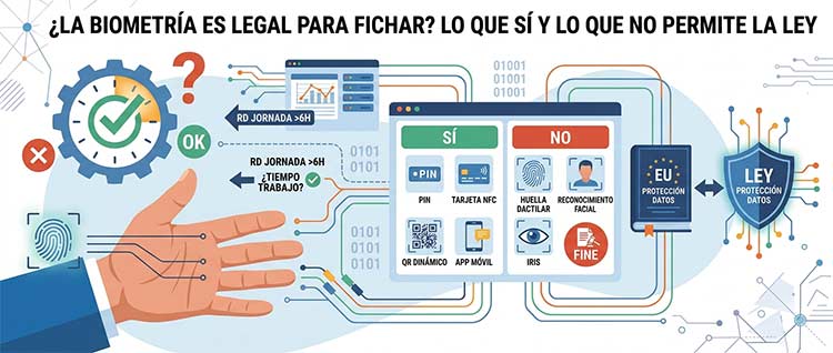 ¿La biometría es legal para fichar? Lo que sí y lo que no permite la ley